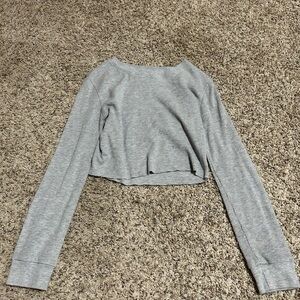 Forever 21 Light Gray Ribbed Top